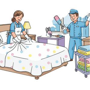 Bedrooms, Living & Common Areas Clean