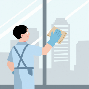 Window, Ceiling and wall cleaning